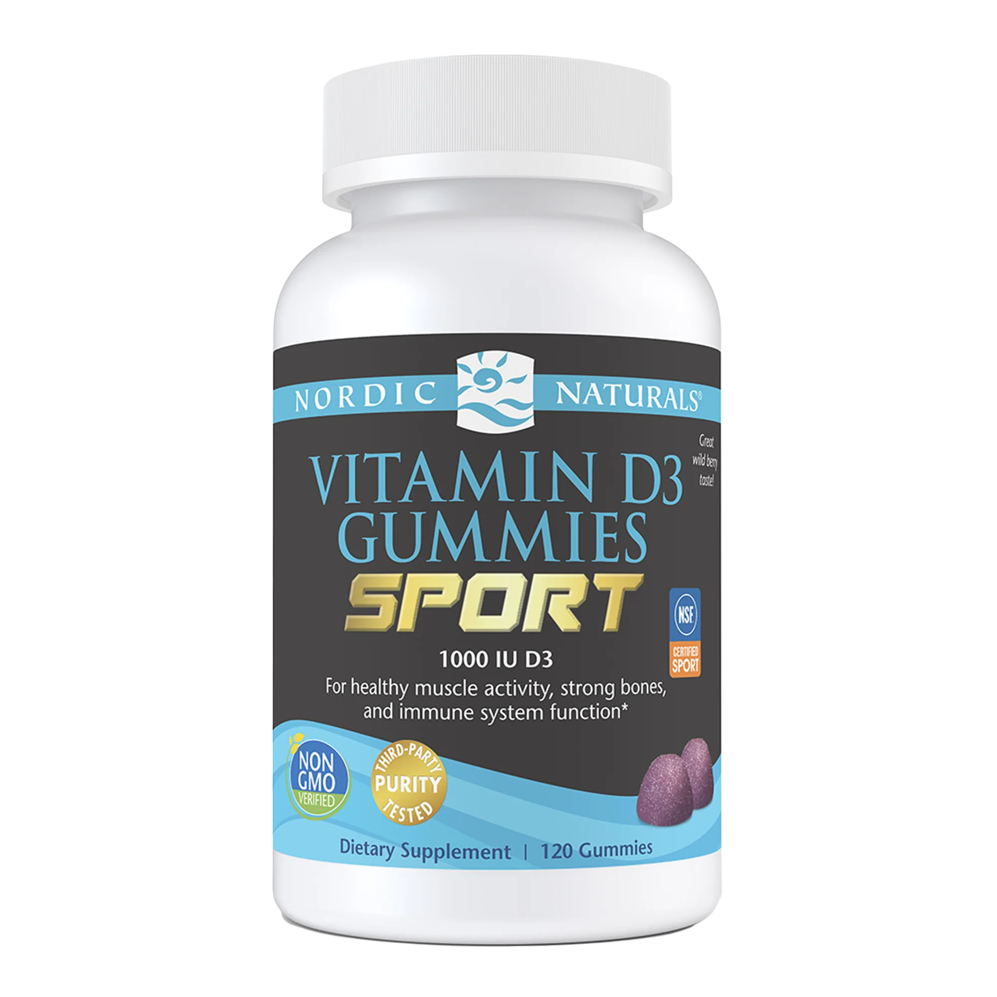 Nordic Naturals Vitamin D3 Sport Gummies