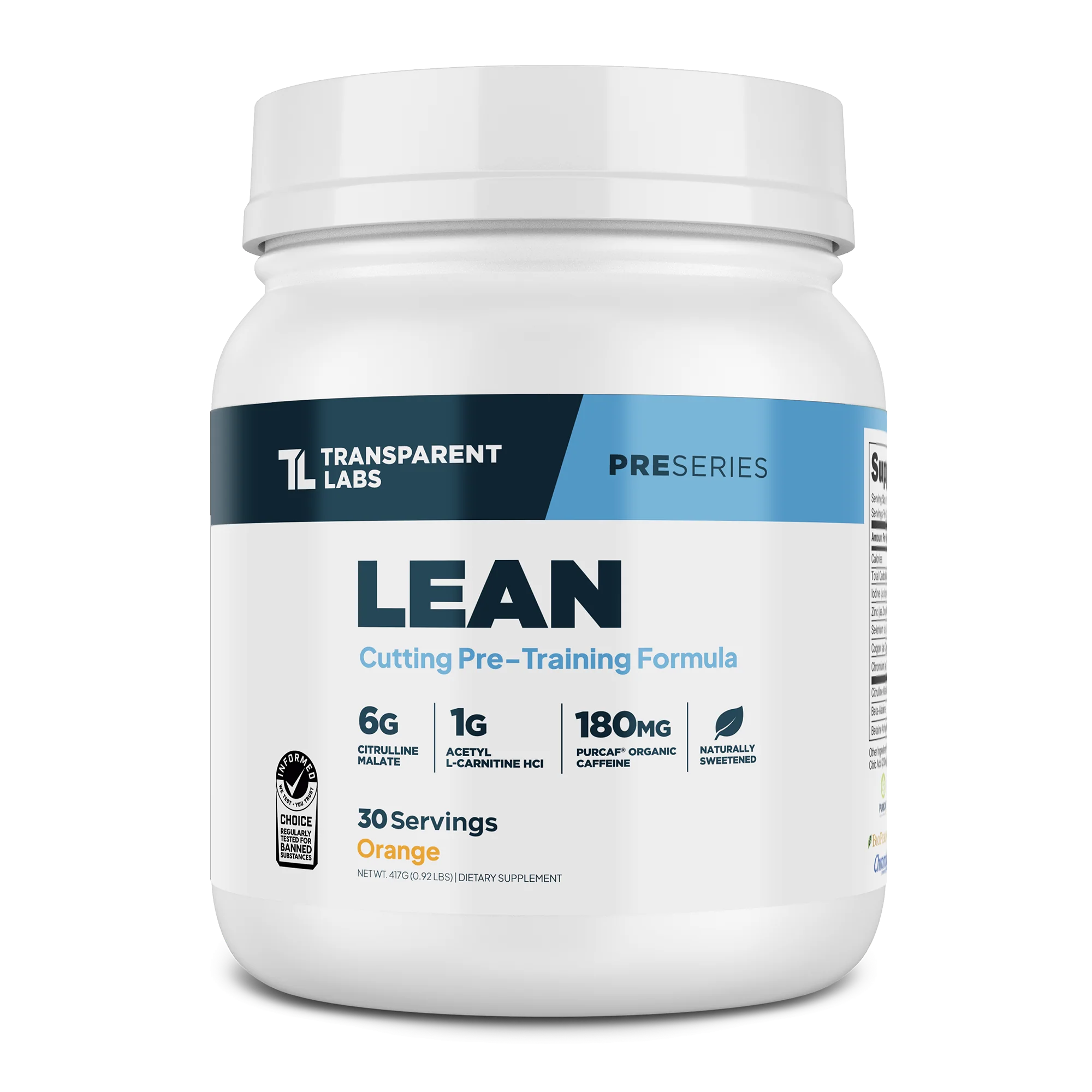 Transparent Labs Lean Pre-Workout - Image 2